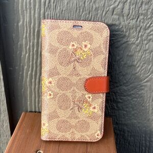 Coach Floral Monogram iPhone XR Case Wallet
